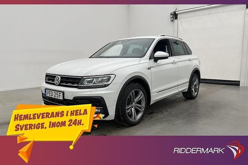 Vit Begagnad 2020 VW Tiguan R-line SUV | 308 900 kr (Marknadspris) - Bild 1/3