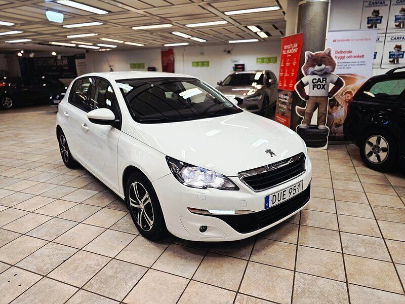 Vit Begagnad 2014 Peugeot 308 Active Halvkombi | 79 900 kr - Bild 1/4