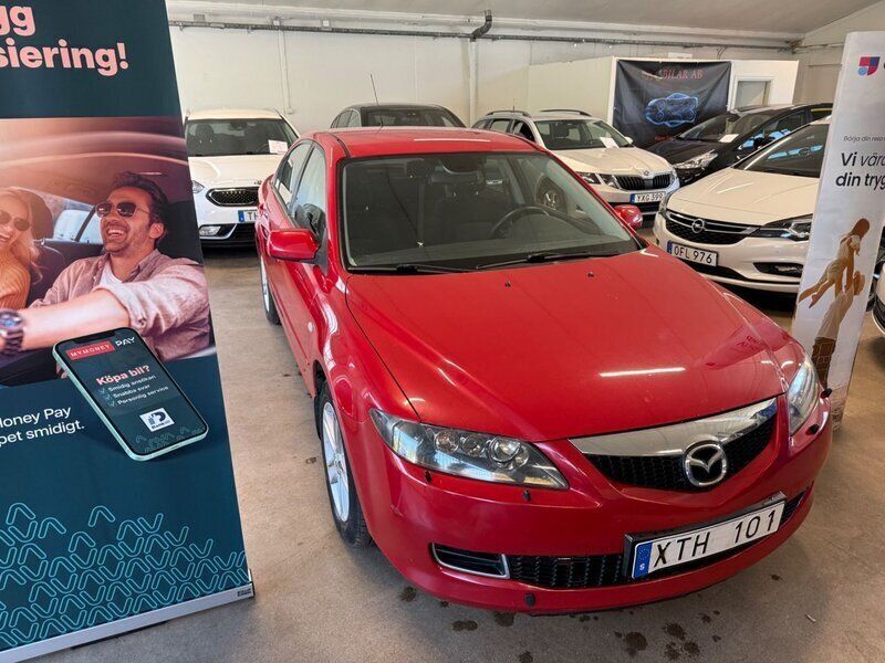 Röd Begagnad 2006 Mazda 6 Inclusive Halvkombi | 49 900 kr (Lite dyr) - Bild 1/4