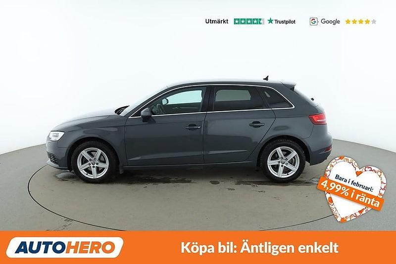 Begagnad Audi A3 Sportback 150 HK (110 kW) 2019 Grå Halvkombi
