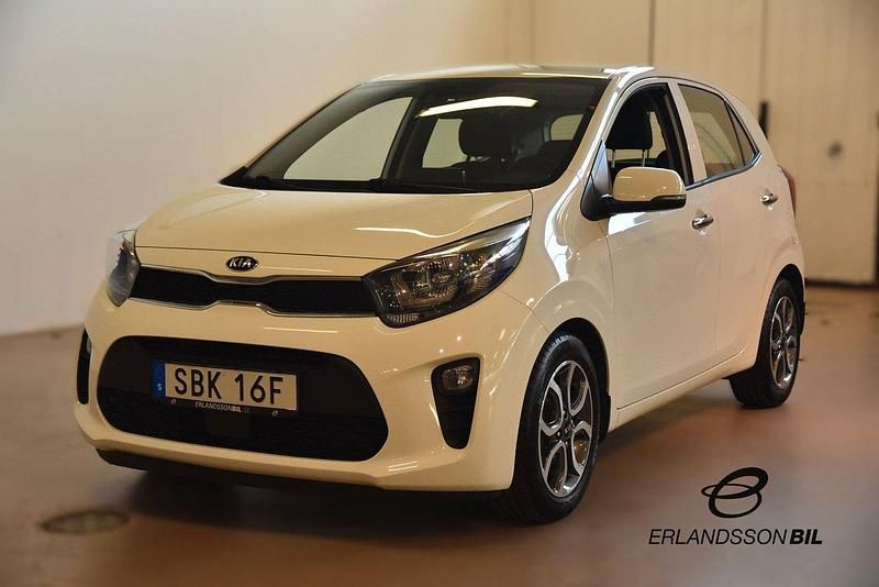 Vit Begagnad 2021 Kia Picanto Advance Halvkombi | 109 900 kr (Marknadspris) - Bild 1/4