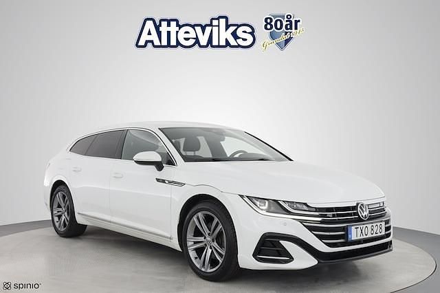 Vit Begagnad 2021 VW Arteon R-line Kombi | 279 000 kr (Marknadspris) - Bild 1/4
