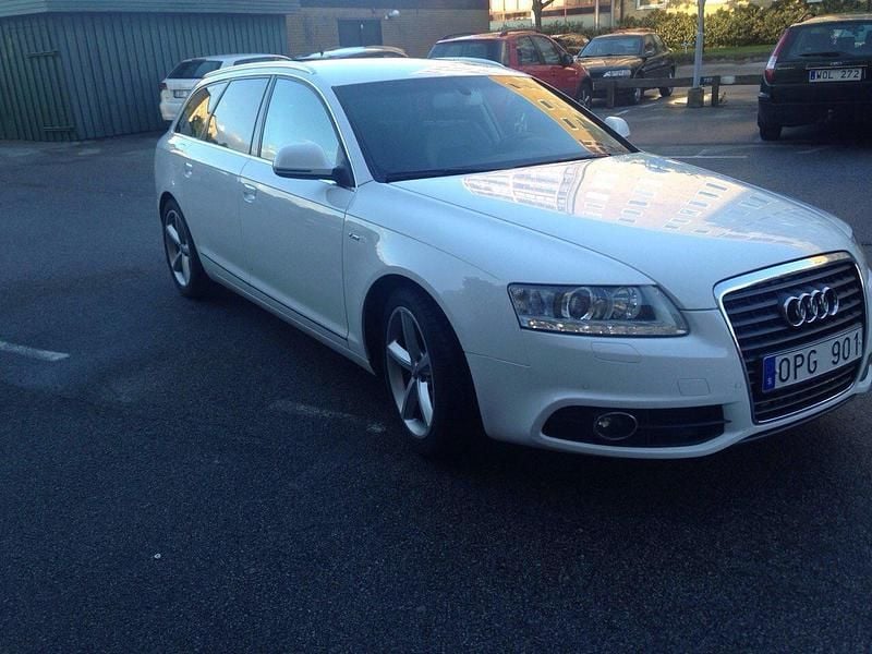 Vit Begagnad 2010 Audi A6 S-Line Kombi | 58 000 kr (Marknadspris) - Bild 1/4