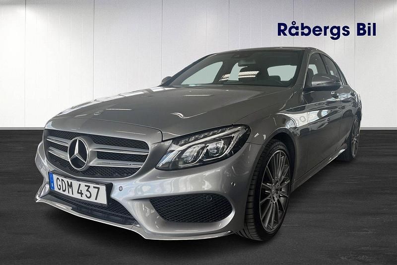 Silver Begagnad 2015 Mercedes C220 AMG Sedan | 259 800 kr (Lite dyr) - Bild 1/4