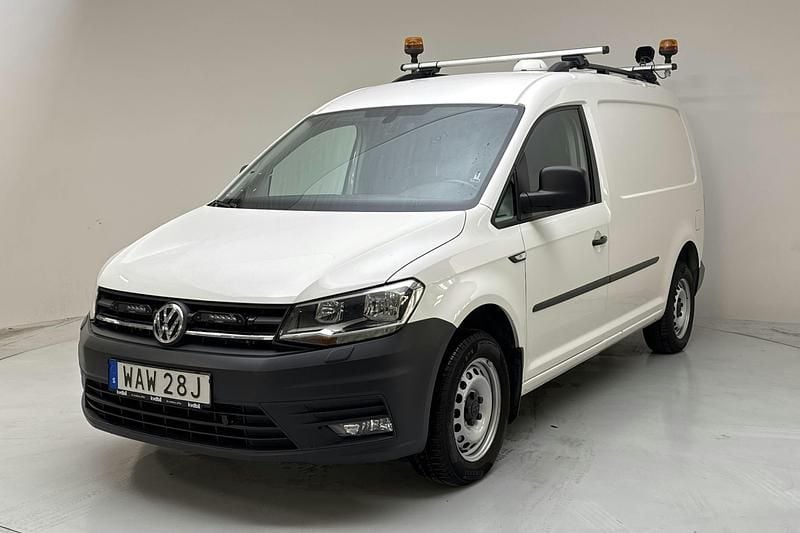 Vit Begagnad 2020 VW Caddy Maxi Minibuss | 219 000 kr (Superpris) - Bild 1/4