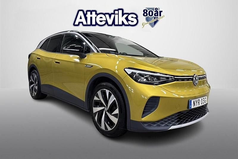 Gul Begagnad 2021 VW ID.4 Pro Performance SUV | 279 900 kr (Superpris) - Bild 1/4