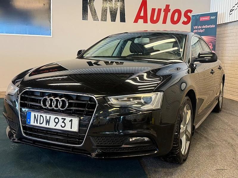 Svart Begagnad 2012 Audi A5 Sportback Comfort Halvkombi | 94 900 kr (Bra pris) - Bild 1/4