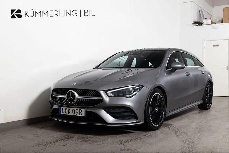 Begagnad Mercedes CLA180 Shooting Brake AMG Line Premium Plus 137 HK (100 kW) 2021 Mörkgrå Kombi