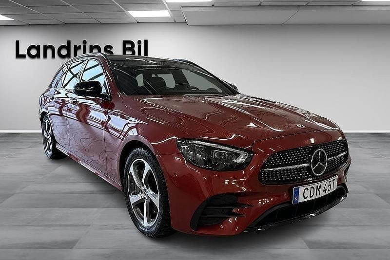 Begagnad Mercedes E220 AMG 194 HK (142 kW) 2021 Röd Kombi