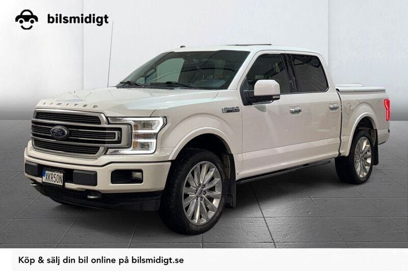 Vit Begagnad 2018 Ford F-150 Limited Pickup | 509 900 kr (Marknadspris) - Bild 1/3