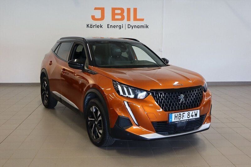 Orange Begagnad 2023 Peugeot 2008 GTi SUV | 224 900 kr (Marknadspris) - Bild 1/4