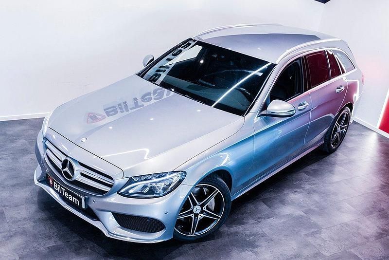 Begagnad Mercedes C250 AMG line 204 HK (150 kW) 2015 Silver Kombi