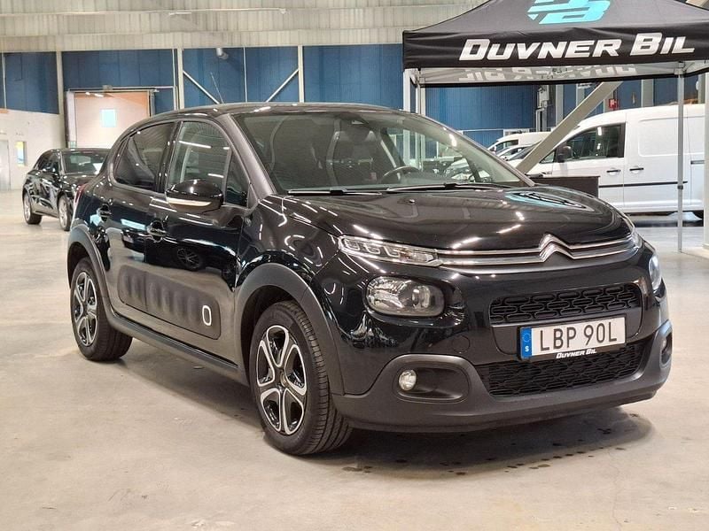 Svart Begagnad 2020 Citroën C3 Halvkombi | 99 900 kr (Marknadspris) - Bild 1/4
