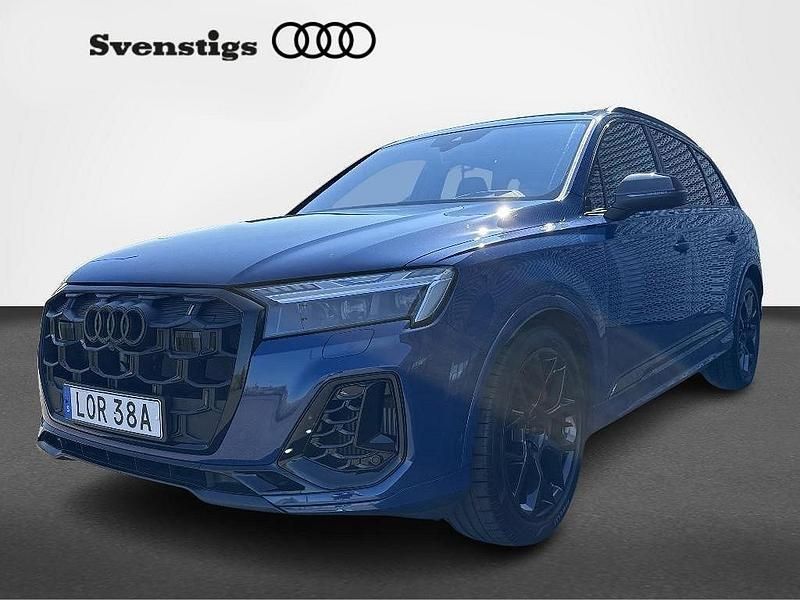 Blå (ascariblå metallic) Begagnad 2024 Audi Q7 S-Line SUV | 999 500 kr - Bild 1/4