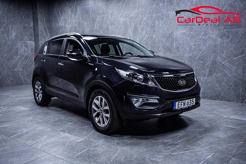 Svart Begagnad 2014 Kia Sportage Comfort SUV | 114 800 kr (Marknadspris) - Bild 1/4