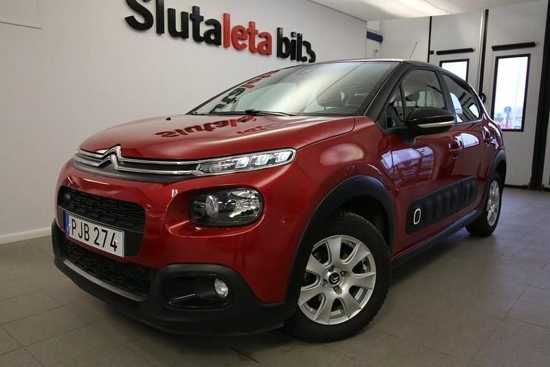 Röd Begagnad 2017 Citroën C3 Halvkombi | 109 900 kr (Lite dyr) - Bild 1/4