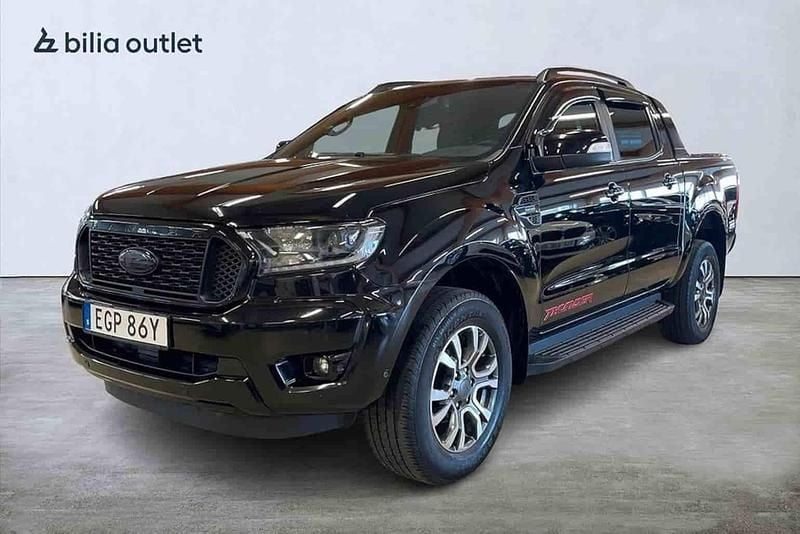 Svart Begagnad 2021 Ford Ranger Pickup | 369 900 kr (Marknadspris) - Bild 1/1