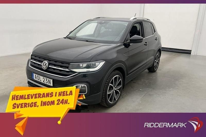Svart Begagnad 2020 VW T-Cross SUV | 179 800 kr (Bra pris) - Bild 1/3