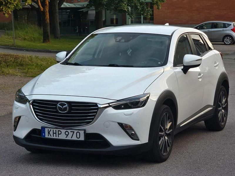 Vit Begagnad 2016 Mazda CX-3 SUV | 139 900 kr (Bra pris) - Bild 1/4