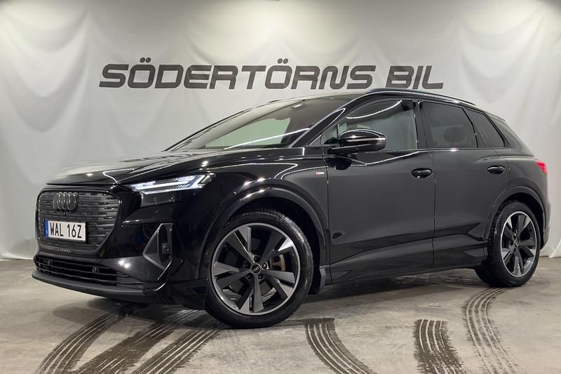 Svart Begagnad 2023 Audi Q4 e-tron S-Line SUV | 419 900 kr (Marknadspris) - Bild 1/4