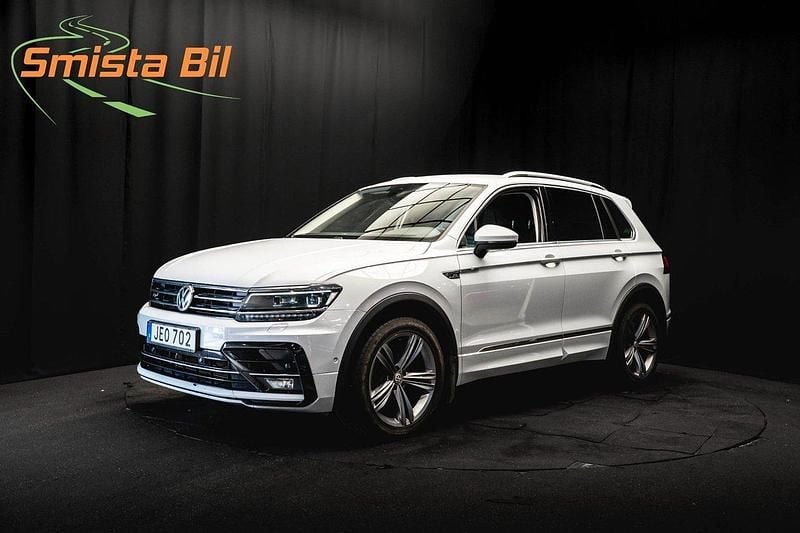 Vit Begagnad 2018 VW Tiguan R-line SUV | 239 700 kr (Marknadspris) - Bild 1/3