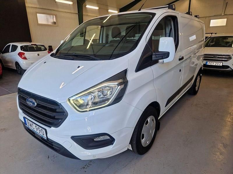 Vit Begagnad 2018 Ford Transit Custom Van | 159 900 kr (Marknadspris) - Bild 1/4