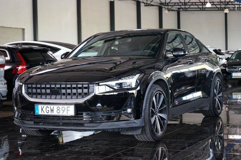 Svart Begagnad 2020 Polestar 2 Long Range Dual motor Sedan | 329 500 kr (Marknadspris) - Bild 1/4