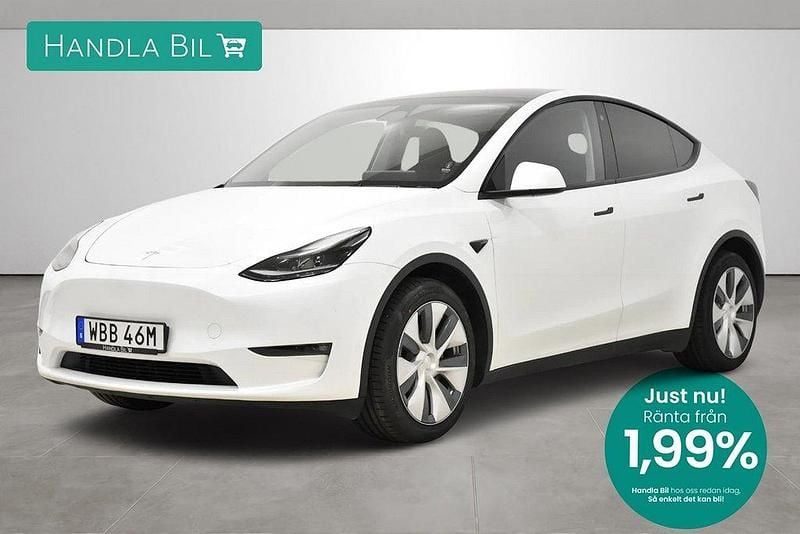 Vit Begagnad 2023 Tesla Model Y Long Range SUV | 459 900 kr (Superpris) - Bild 1/3