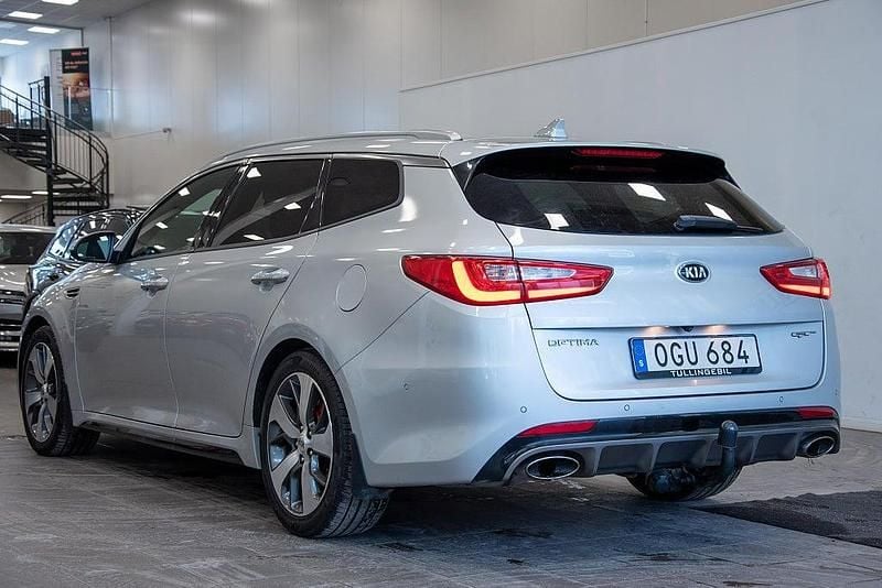 Begagnad Kia Optima Turbo 245 HK (180 kW) 2016 Grå Kombi