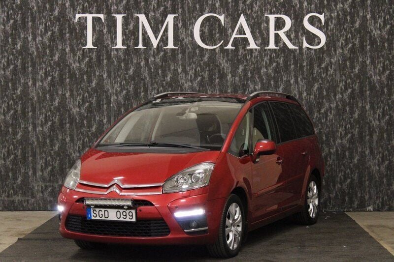 Röd Begagnad 2013 Citroën Grand C4 Picasso Minibuss | 49 999 kr - Bild 1/4