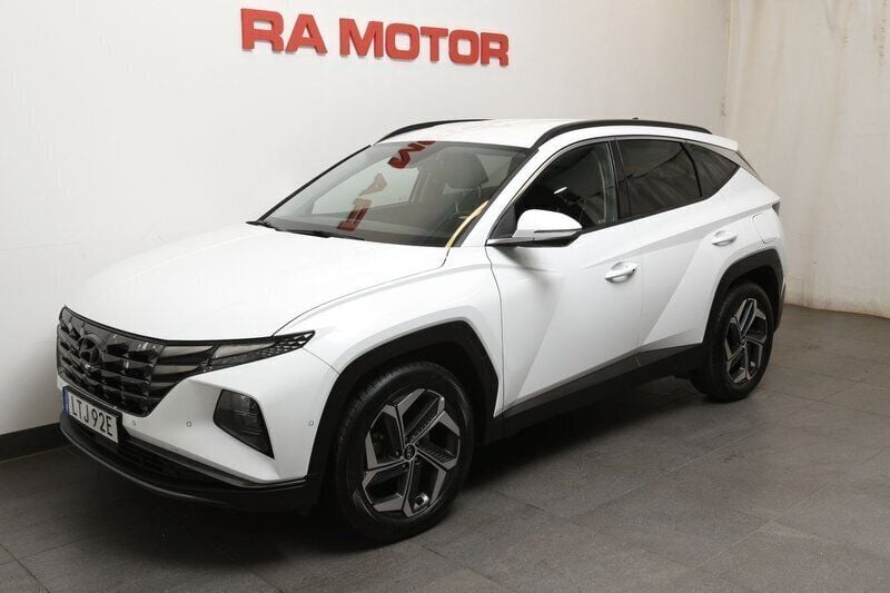Vit Begagnad 2021 Hyundai Tucson Advanced SUV | 259 900 kr (Bra pris) - Bild 1/4