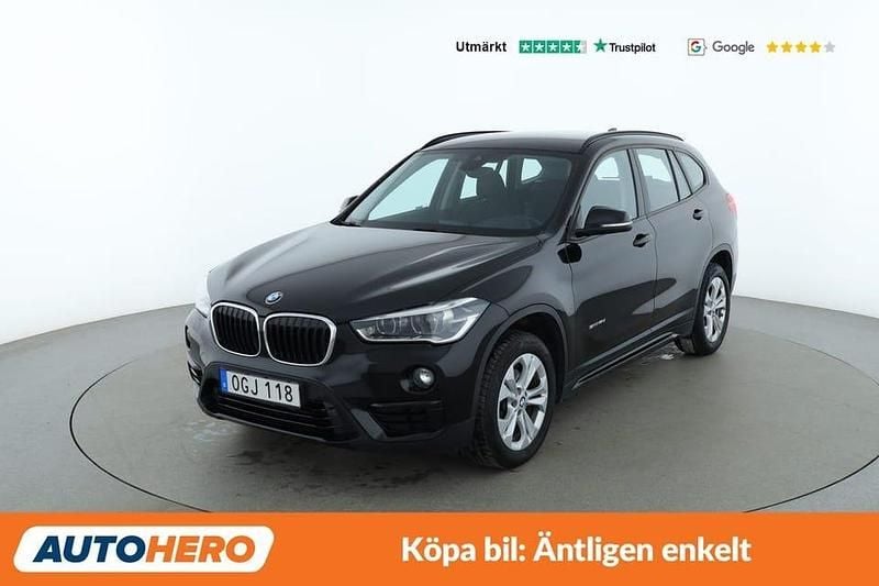 Svart Begagnad 2016 BMW X1 Sport Line SUV | 150 000 kr (Marknadspris) - Bild 1/4