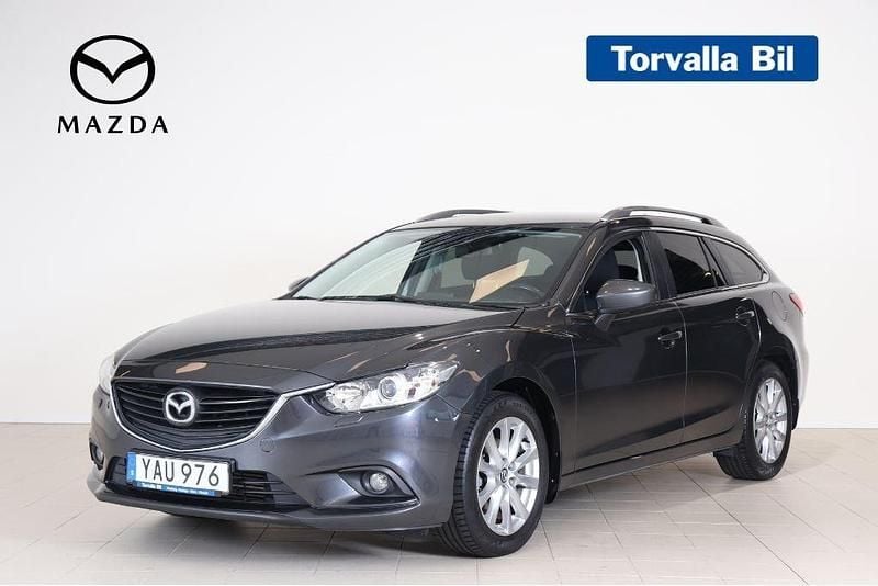 Grå Begagnad 2015 Mazda 6 Kombi | 124 900 kr (Superpris) - Bild 1/4
