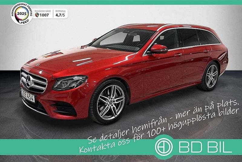 Röd Begagnad 2017 Mercedes E220 AMG Kombi | 309 900 kr (Marknadspris) - Bild 1/3