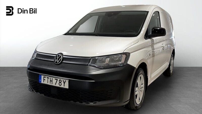 Vit Begagnad 2022 VW Caddy Minibuss | 174 500 kr (Bra pris) - Bild 1/4