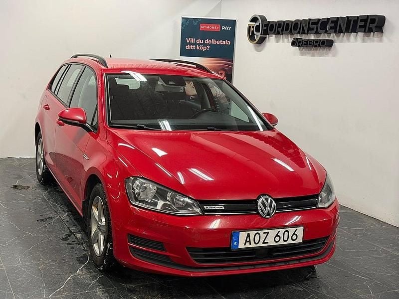 Röd Begagnad 2014 VW Golf VII Kombi | 74 900 kr (Bra pris) - Bild 1/4