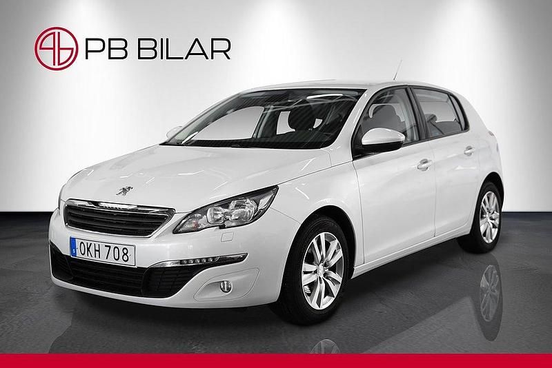 Begagnad Peugeot 308 Active 120 HK (88 kW) 2016 Vit Halvkombi