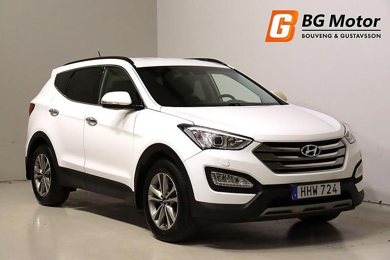 Vit Begagnad 2015 Hyundai Santa Fe Premium SUV | 174 700 kr (Marknadspris) - Bild 1/4