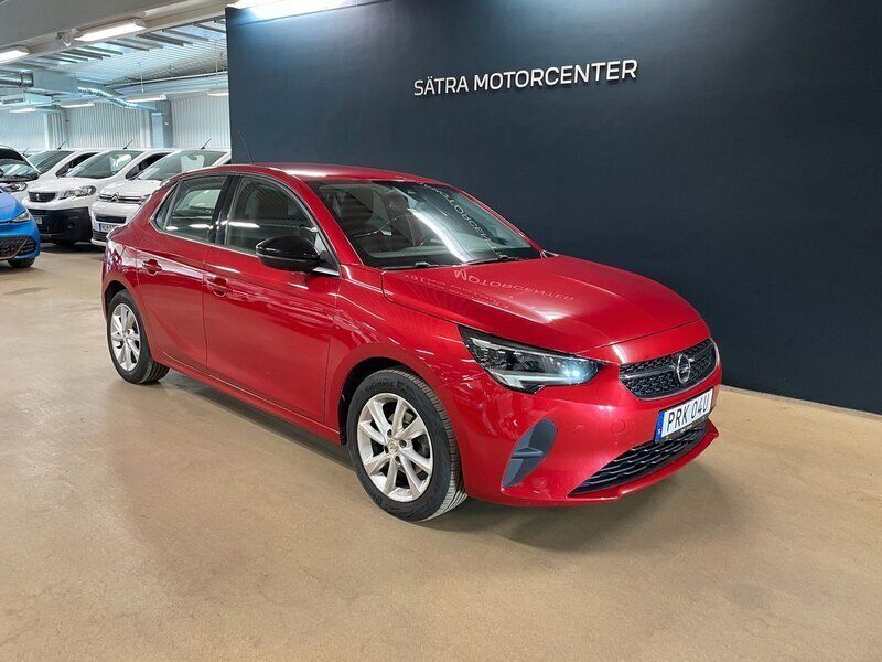 Röd Begagnad 2021 Opel Corsa Elegance Halvkombi | 129 900 kr (Marknadspris) - Bild 1/4