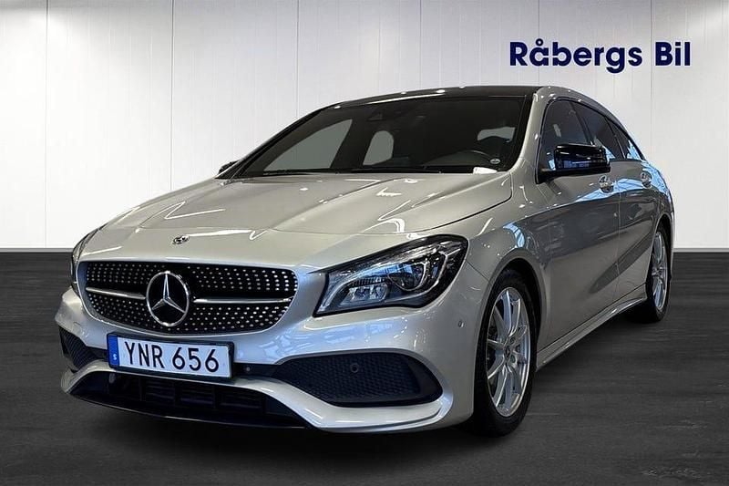 Silver Begagnad 2017 Mercedes CLA200 Shooting Brake AMG Kombi | 219 800 kr (Marknadspris) - Bild 1/4