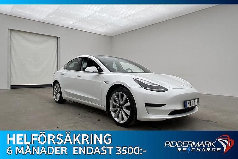 Vit Begagnad 2020 Tesla Model 3 Standard Range Plus Sedan | 179 800 kr (Marknadspris) - Bild 1/3