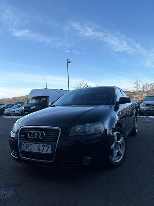 Svart Begagnad 2007 Audi A3 S-Line Halvkombi | 36 500 kr (Marknadspris) - Bild 1/4