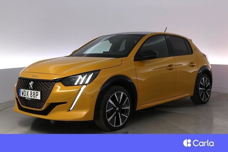 Null Begagnad 2022 Peugeot e-208 GT Halvkombi | 191 900 kr (Marknadspris) - Bild 1/4