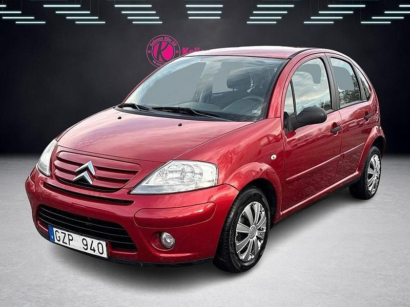 Röd Begagnad 2008 Citroën C3 Halvkombi | 24 900 kr (Marknadspris) - Bild 1/4