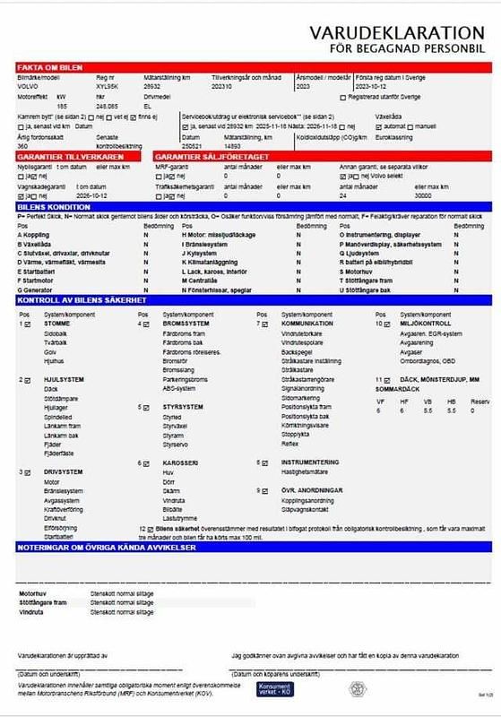 Begagnad Volvo EC40 Plus 188 kW (256 HK) 2023 Svart SUV