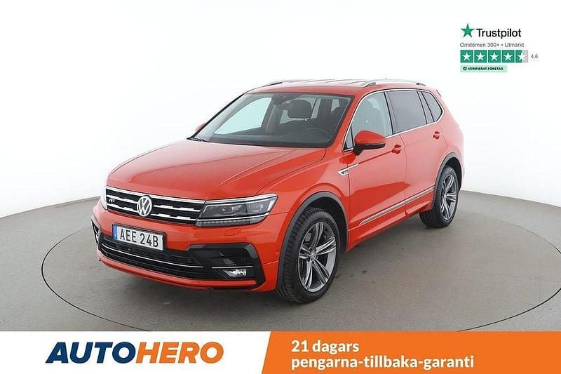 Orange Begagnad 2020 VW Tiguan Allspace R-line SUV | 379 000 kr (Dyr) - Bild 1/4