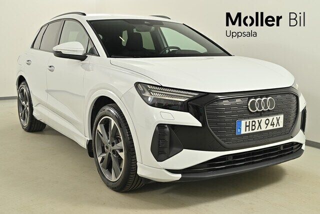 Glaciärvit metallic Begagnad 2023 Audi Q4 e-tron Proline SUV | 434 900 kr (Marknadspris) - Bild 1/3