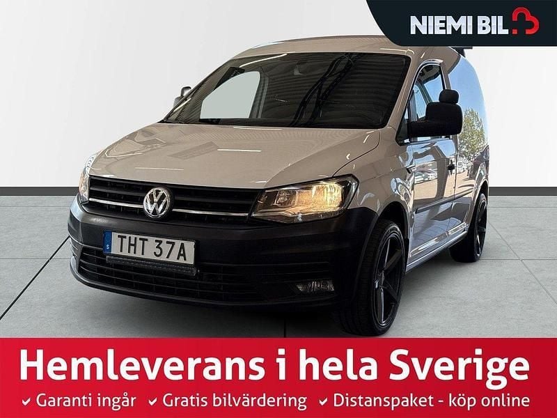 Vit Begagnad 2020 VW Caddy S Minibuss | 149 900 kr (Bra pris) - Bild 1/4