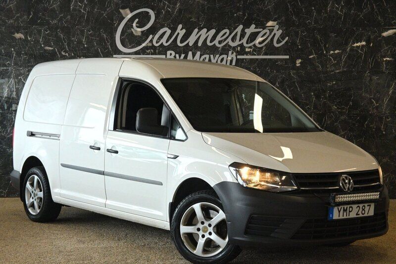 Vit Begagnad 2017 VW Caddy Maxi Minibuss | 99 990 kr (Bra pris) - Bild 1/4