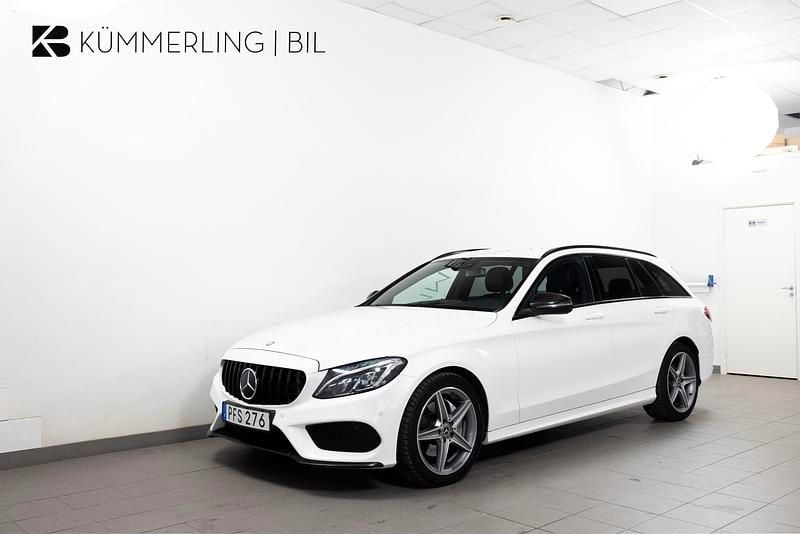 Vit Begagnad 2017 Mercedes C220 AMG Kombi | 219 900 kr (Marknadspris) - Bild 1/4